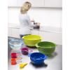 Kitchen bowl MULTI-COLOUR NEST™ 9 PLUS , set of 9 pcs, stackable, with measuring cup, colourful, Joseph Jose