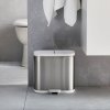 Bathroom bin SPLIT, double, stainless steel, Joseph Joseph