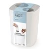 Bathroom bin SPLIT, white and grey, Joseph Joseph