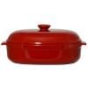 Pot oval with lid V 6 l red Burgundy Emile Henry