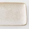 Serving plate WHITE FADE 29,5 x 12 cm, rectangle, black, MIJ