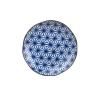 Plate STARBURST INDIGO IKAT 23 cm, blue, MIJ