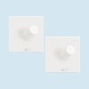 Towel hook DUPLO 4 cm, set of 2, white, stainless steel, Zack