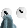 Towel hook DUPLO 4,5 cm, set of 2, polished, stainless steel, Zack