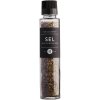 Salt with basil, parmesan and lemon 200 g, with grinder, Lie Gourmet