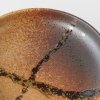 Dinner plate WABI SABI 22 cm, brown, high rim, ceramics, MIJ