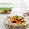 Food storage container, set of 3 pcs, rectangular, glass, Lékué