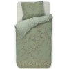 Single bedding set AMOR DE DIOS 140 x 200 cm, green, cotton percale, Pip Studio