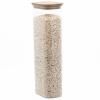 Kitchen storage jar PKV-070 2.6 l, glass / bamboo, Pebbly