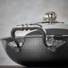 Wok OPUS PRIMA 30 cm, silver, stainless steel, Ruffoni