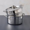 Cookware set OPUS PRIMA, set of 4 pcs, silver, stainless steel, Ruffoni