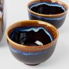 Tea set TENMOKKU, set of 5 pcs, black, ceramics, MIJ