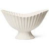 Fruit bowl FOUNTAIN 41 x 24 cm, white, stoneware, firm LIVING