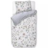 Single bedding set FLORES BAILANDO 140 x 200 cm, white, cotton percale, Pip Studio