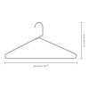 Coat hanger VALET 42 cm, set of 2 pcs, black, steel, Umage