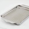 225597 6 plech na peceni ovenbond 30 x 22 cm s chladici mrizkou stribrna nerezova ocel hestan