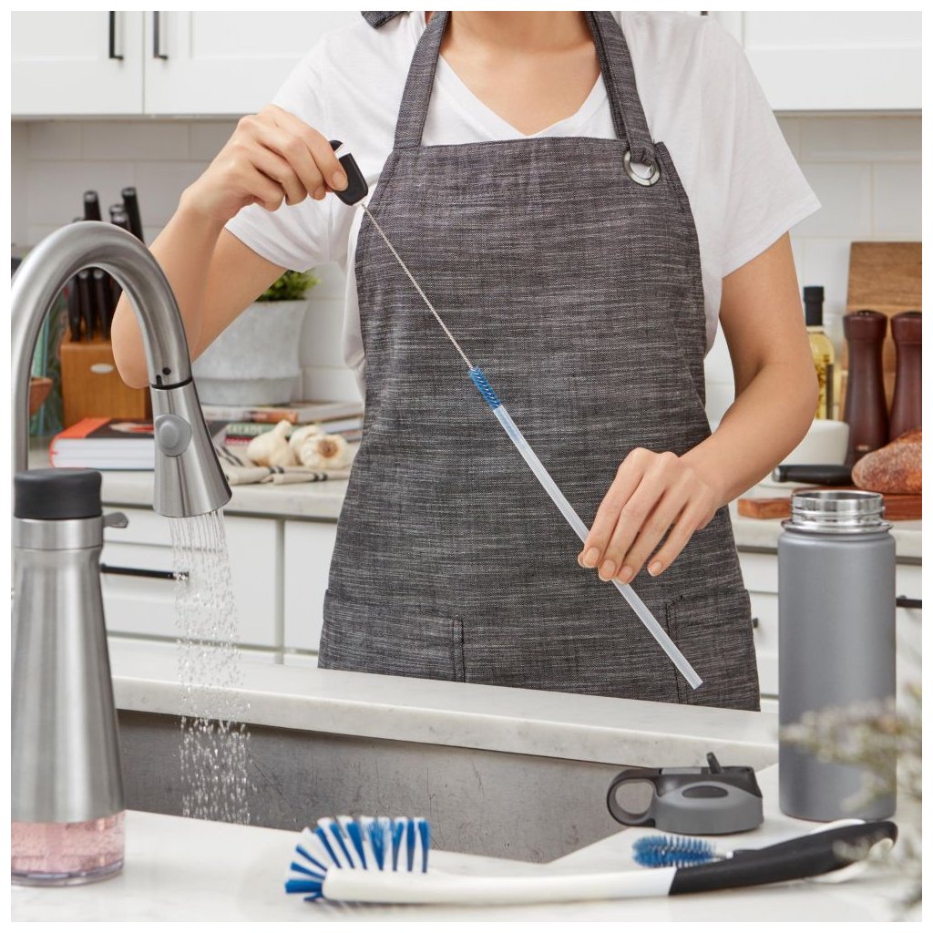 OXO Good Grips Set Toilet Brush & Plunger Combo, Natural