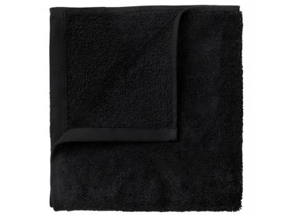 Asciugamano RIVA set di 4 pz, 30 x 30 cm, nero, Blomus