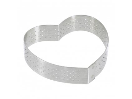 Formina da pasticceria 8 cm, a forma di cuore, acciaio inox, de Buyer