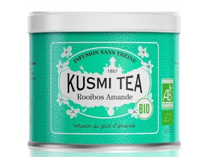 Tè Rooibos AMANDE, lattina da 100 g di tè sfuso, Kusmi Tea