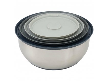 Set di ciotole da cucina NEST PREP&STORE 95025, 4 pz, con coperchi, acciaio inox, Joseph Joseph