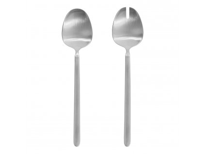 Set di cucchiai per insalata STELLA, acciaio inox opaco, Blomus