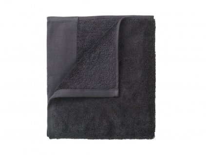 Asciugamano RIVA set di 4 pz, 30 x 30 cm, grigio scuro, Blomus