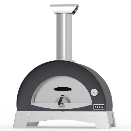 Forno per pizza da esterno CIAO, grigio argento, Alfa Forni