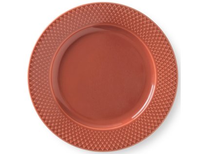 Piatto da dessert RHOMBE 23 cm, terracotta, Lyngby