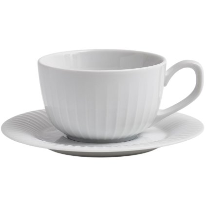 Tazza da caffè con piattino HAMMERSHOI 250 ml, bianca, Kähler