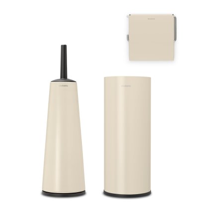 Set accessori bagno RENEW 3 pz, beige chiaro, Brabantia