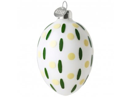 Decorazione pasquale SOUVENIR EASTER 7,5 cm, bianco/verde, Holmegaard