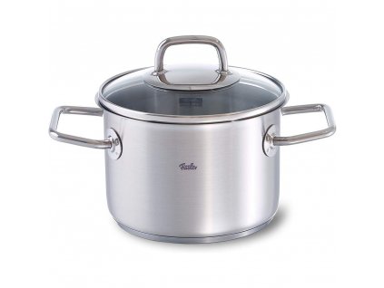 Casseruola alta VISEO 16 cm, argento, acciaio inox, Fissler