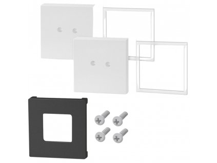 Kit di montaggio CARVO, set di 2, bianco, acciaio inox, Zack