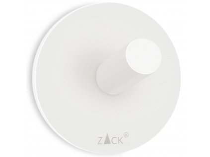 Gancio per asciugamani DUPLO 5,5 cm, bianco, acciaio inox, Zack