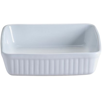 Pirofila CLASSIC 24 cm, quadrata, bianca, gres, Mason Cash