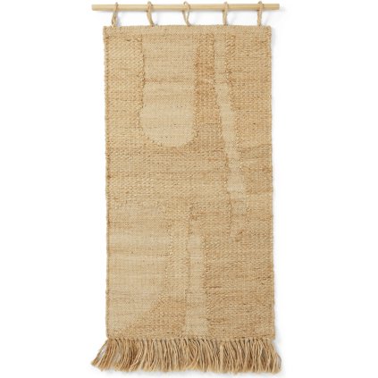 Tappezzeria HARVEST 50 x 100 cm, naturale, fibra di iuta, rigido LIVING