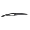 Coltello tascabile 37 g, ultraleggero, nero, manico in fibra di carbonio, deejo
