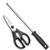 Set blocco coltelli CLASSIC, 10 pz, con affilatore, forchettone e forbici, Wüsthof