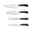 Set di coltelli  per ceppo portacoltelli CLASSIC, 10 pz, con affilatore e forchettone, nero, Wüsthof