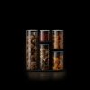 Set di barattoli da cucina 100 COLLECTION, 5 pz + supporto, Joseph Joseph