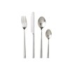 Set di posate da pranzo, 16 pz, argento opaco, Bitz