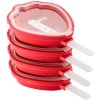 Stampo per gelato STRAWBERRY, set di 4 pz, rosso, Lékué