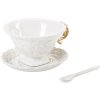 Tazza da tè con piattino e cucchiaino I-WARES oro, Seletti