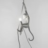 Lampada a sospensione MONKEY WITH ROPE 76,5 cm, bianca, Seletti