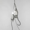 Lampada a sospensione MONKEY WITH ROPE 76,5 cm, bianca, Seletti