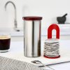 Portacialde caffè SENSEO 1,4 l, per 18 cialde, coperchio rosso, Brabantia