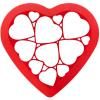 Stampo per biscotti 25 cm, cuore, rosso, Lékué