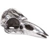 Statuetta WUNDERKAMMER CROW UP 10,5 cm, argento, alluminio, Seletti