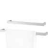 Portasciugamani LINEA 46 cm, opaco, acciaio inox, Zack